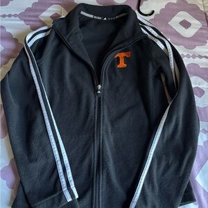 Adidas Black Jacket with White Stripes
